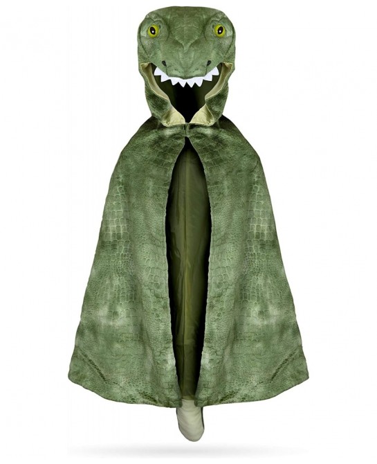 56705 T-Rex Hooded Cape US Size 4-5 Green $66.50 Kids' Costumes
