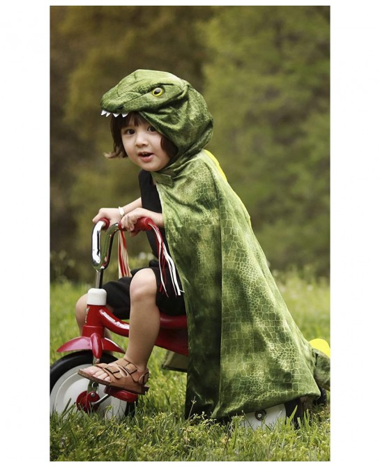 56705 T-Rex Hooded Cape US Size 4-5 Green $66.50 Kids' Costumes