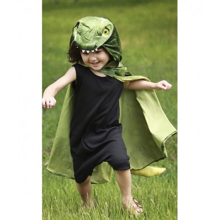 56705 T-Rex Hooded Cape US Size 4-5 Green $66.50 Kids' Costumes