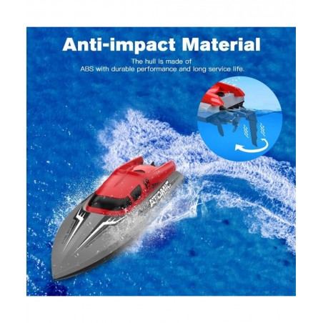 Remote Control Fast Racing Boat - 30KM/H High Speed 2.4GHz Controlled Water Boat Electric Brushless Rc Speedboat for Pool and...
