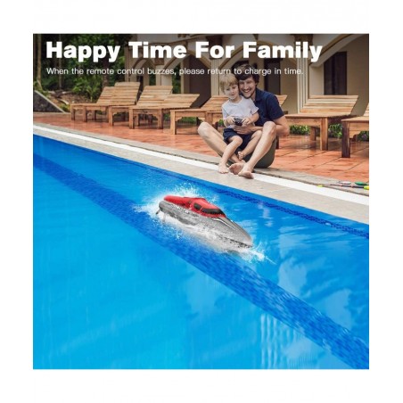 Remote Control Fast Racing Boat - 30KM/H High Speed 2.4GHz Controlled Water Boat Electric Brushless Rc Speedboat for Pool and...
