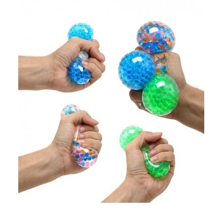 3 Set Water Beads Stress Relief Squeezing Balls for Kids and Adults: Best Calming Tool to Relieve Anxiety Vent Mood and Impro...
