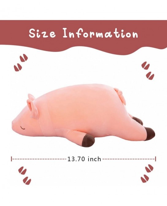 Stuffed Pig Animal Plush Toys Soft Pig Plush Adorable Hugging Pillow Cute Throw Plushie Ideal Gift Gift for Holidays and Birt...