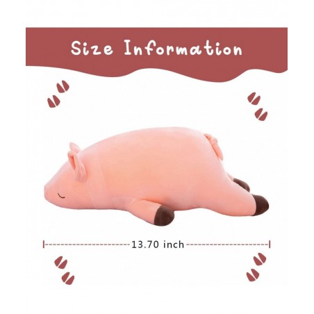 Stuffed Pig Animal Plush Toys Soft Pig Plush Adorable Hugging Pillow Cute Throw Plushie Ideal Gift Gift for Holidays and Birt...
