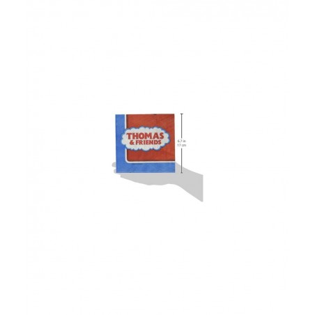 Thomas All Aboard Design Luncheon Paper Napkins - 6.5" x 6.5" - Multicolor - Pack of 16 $15.83 Kids' Party Tableware