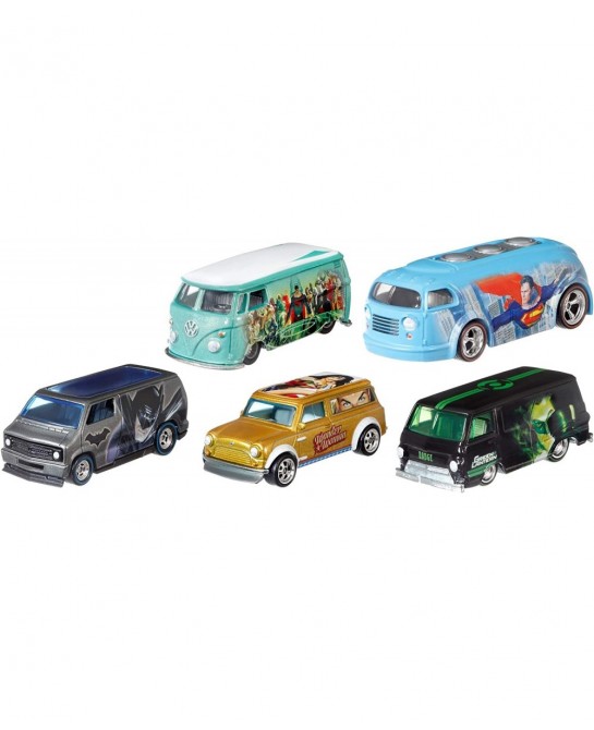 Limited Edition Premium 1:64 Scale 5-Car Box Set Features DC Artist Alex Ross Illustrations for Collectors and kids 3 years a...