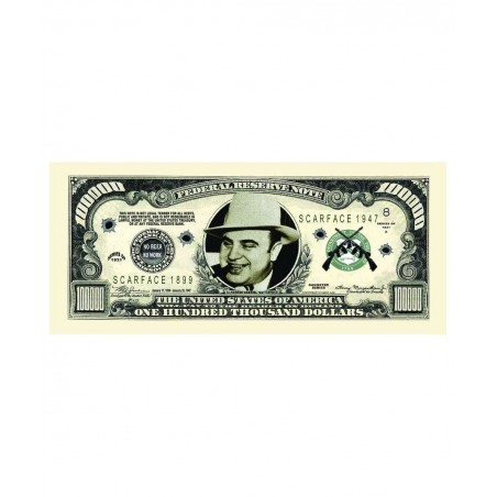 Pack of 25 - Al Capone $100000.00 Bills - One of The Worlds Most Notorious Gangsters $22.96 Gags & Practical Joke Toys