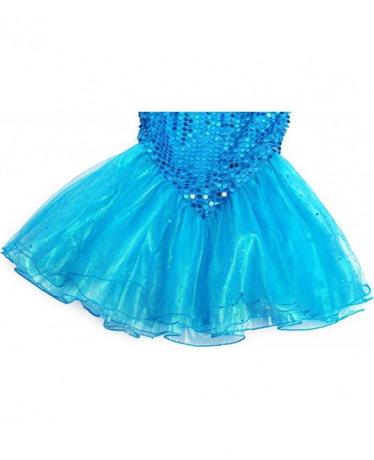 Mermaid Dress for Girls Halloween Mermaid Costume Birthday Party Dress Up Outftis with Accessories $45.74 Kids' Costumes