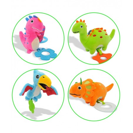 Baby Toys for 0 3 6 9 12 Months Soft Rattle Wind Chime Car Seat Crib Stroller Toys Dinosaur Baby Hanging Toys Birthday Christ...