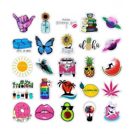 VSCO Stickers for Water Bottles 100 Pack Laptop Stickers Aesthetic Trendy Waterproof Vinyl Stickers for Skateboard Bike Cute ...