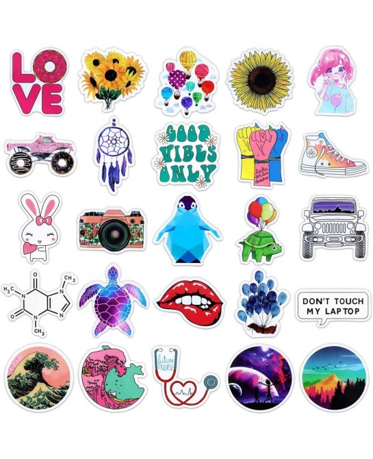 VSCO Stickers for Water Bottles 100 Pack Laptop Stickers Aesthetic Trendy Waterproof Vinyl Stickers for Skateboard Bike Cute ...