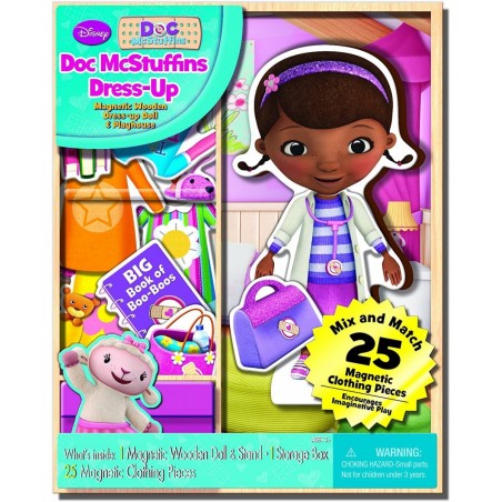 Disney Doc McStuffins Wooden Magnetic Playset 25-Piece $26.75 Paper & Magnetic Dolls