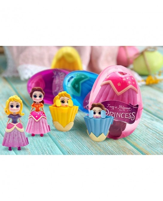 4 Pack Princess Jumbo Deformation Pre-Filled Easter Eggs with Toys Inside for Kids Girls Boys Gifts Easter Basket Stuffers Pa...