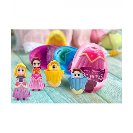 4 Pack Princess Jumbo Deformation Pre-Filled Easter Eggs with Toys Inside for Kids Girls Boys Gifts Easter Basket Stuffers Pa...
