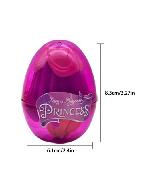 4 Pack Princess Jumbo Deformation Pre-Filled Easter Eggs with Toys Inside for Kids Girls Boys Gifts Easter Basket Stuffers Pa...