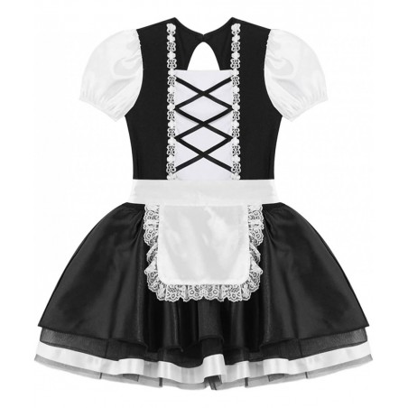 Kids Girls French Maid Costume Halloween Anime Maid Uniform Dress Fancy Cosplay Outfits $24.40 Kids' Costumes
