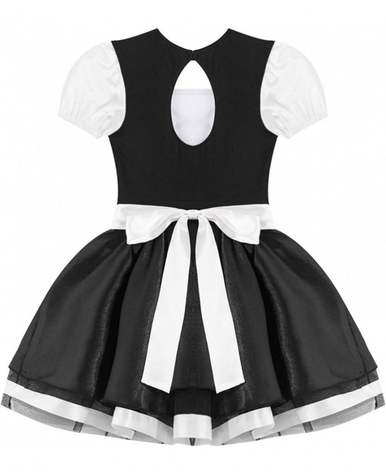 Kids Girls French Maid Costume Halloween Anime Maid Uniform Dress Fancy Cosplay Outfits $24.40 Kids' Costumes