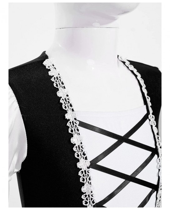 Kids Girls French Maid Costume Halloween Anime Maid Uniform Dress Fancy Cosplay Outfits $24.40 Kids' Costumes