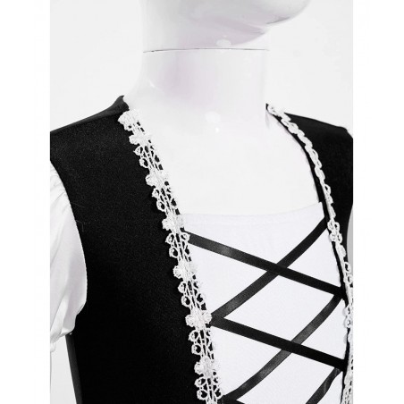 Kids Girls French Maid Costume Halloween Anime Maid Uniform Dress Fancy Cosplay Outfits $24.40 Kids' Costumes