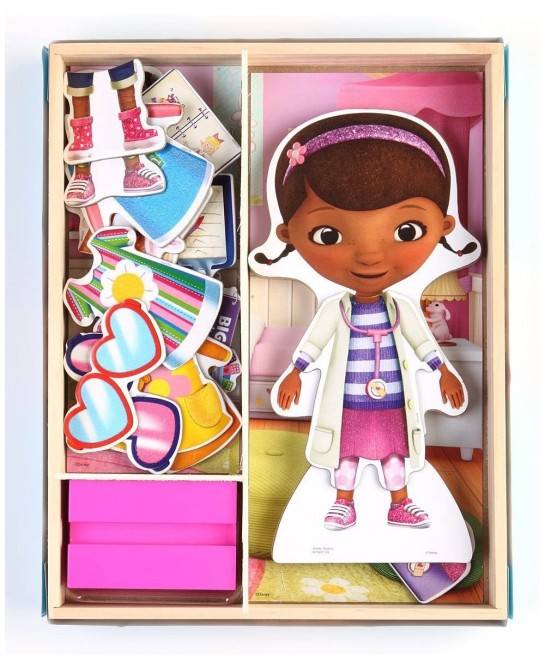 Disney Doc McStuffins Wooden Magnetic Playset 25-Piece $26.75 Paper & Magnetic Dolls