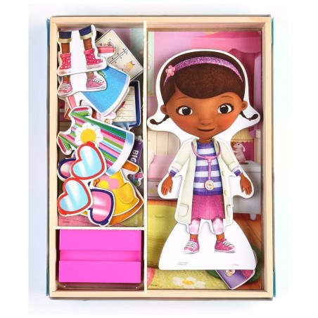 Disney Doc McStuffins Wooden Magnetic Playset 25-Piece $26.75 Paper & Magnetic Dolls