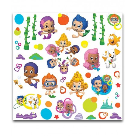 RoomMates Bubble Guppies Wall Decals Bundle ~ 44 Pc Bubble Guppies Room Decor with Bubble Guppies Stickers and Tattoos Plus P...