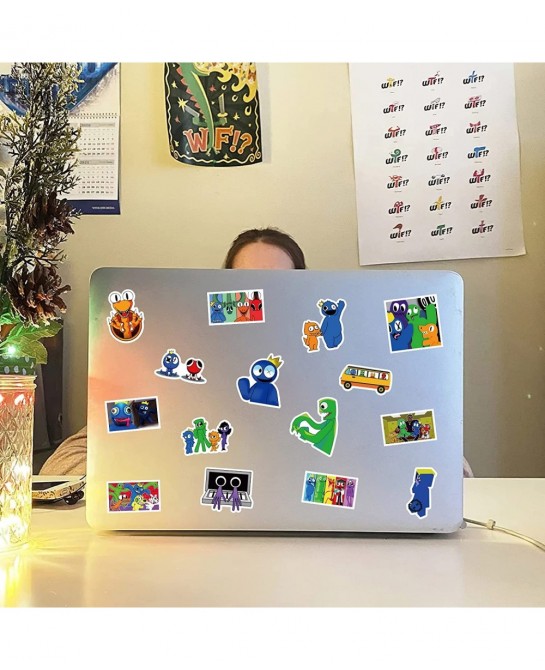 Rainbow Friends Video Game Toy Stickers 60PCS Trendy Funny Cartoon Waterproof Vinyl Decors for Hydroflask Water Bottle Phone ...
