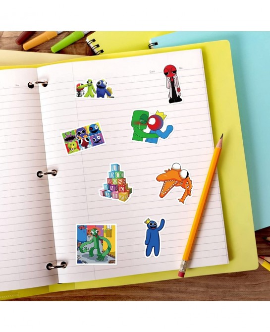Rainbow Friends Video Game Toy Stickers 60PCS Trendy Funny Cartoon Waterproof Vinyl Decors for Hydroflask Water Bottle Phone ...