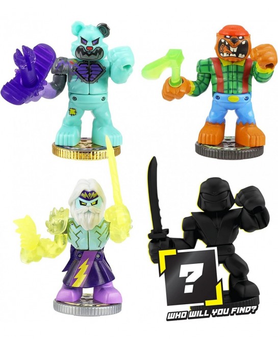 Legends of Powerstorm Warrior Collector Pack 4 Mini Battling Action Figures Including 1 Ultra Rare Warrior and 1 Mystery Warr...
