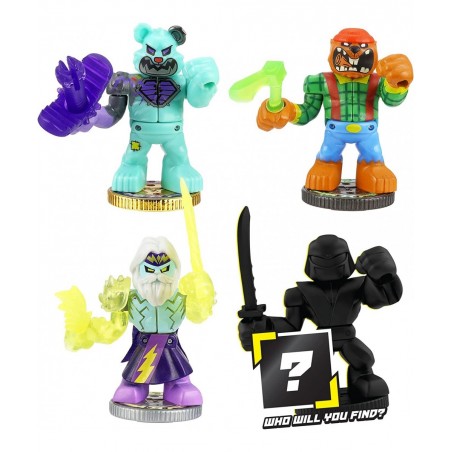 Legends of Powerstorm Warrior Collector Pack 4 Mini Battling Action Figures Including 1 Ultra Rare Warrior and 1 Mystery Warr...