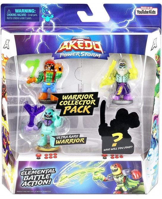Legends of Powerstorm Warrior Collector Pack 4 Mini Battling Action Figures Including 1 Ultra Rare Warrior and 1 Mystery Warr...