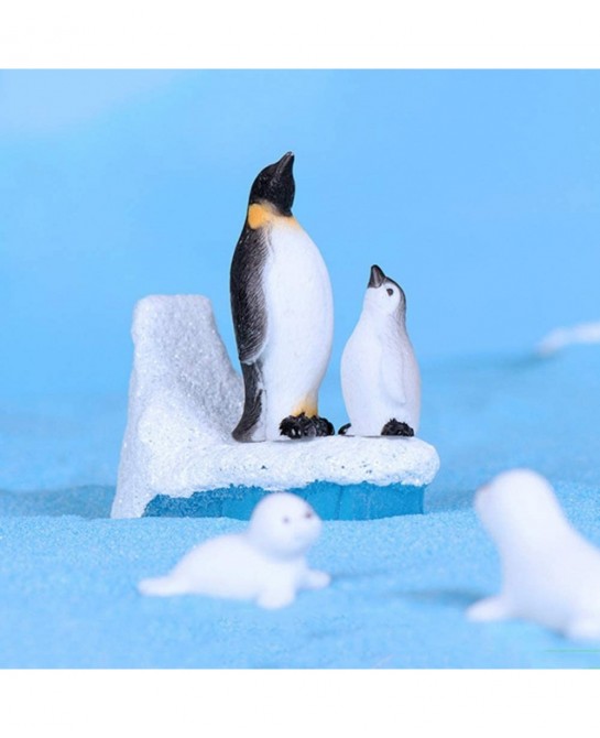 6 Pcs Cute Ocean Animal Penguin Model for Kids Antarctic Realistic Penguin Figurines Collection Playset Easter Eggs Penguin C...