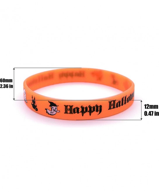 24 pcs Halloween Luminous Silicone Wristband for Kid Halloween Gifts Halloween Party Favor and Goodie Bag Fillers Supply. $15...