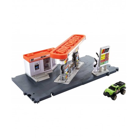 Action Drivers Airport Adventure & Action Drivers Fuel Station Playset for Kids 3 Years Old & Up with 1 1:64 Scale Vehicle Fi...