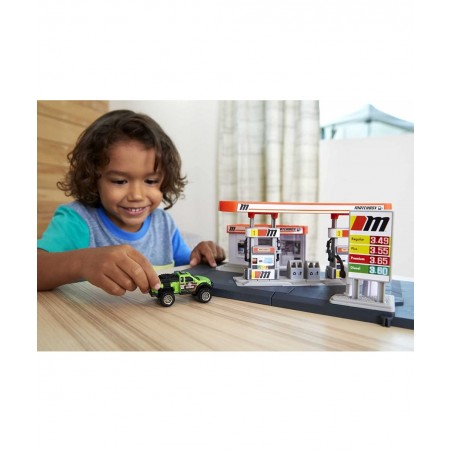 Action Drivers Airport Adventure & Action Drivers Fuel Station Playset for Kids 3 Years Old & Up with 1 1:64 Scale Vehicle Fi...