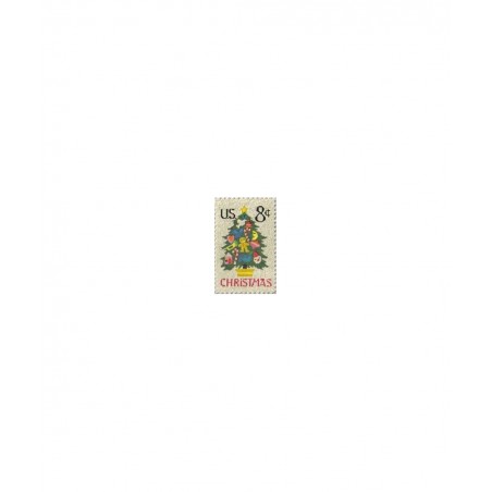 Vintage Needlepoint Christmas Tree Postage Stamps * Christmas Card Postage Stamps $24.74 Collectibles Display & Storage