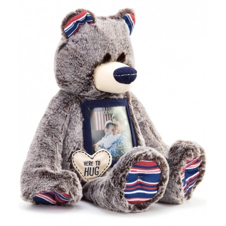 Military Here to Hug Photo Natural Brown 12 inch Plush Polyester Stuffed Bear $66.07 Stuffed Animals & Teddy Bears