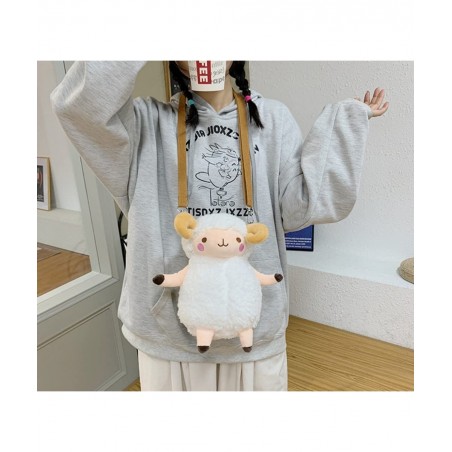 Lamb Backpack Plush Backpack Kawaii Bag Cute Coin Purse for Girls Stuffed Toy Backpack Birthday Gift Shoulder Bag (Lamb) $34....