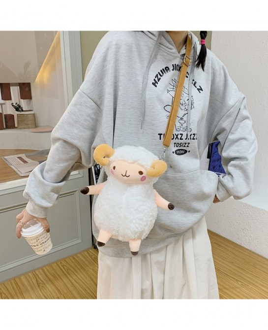 Lamb Backpack Plush Backpack Kawaii Bag Cute Coin Purse for Girls Stuffed Toy Backpack Birthday Gift Shoulder Bag (Lamb) $34....