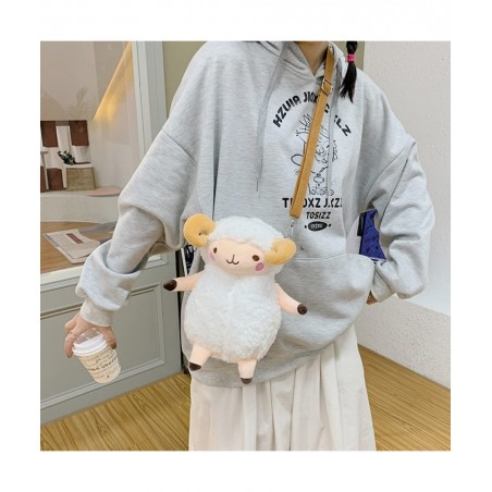 Lamb Backpack Plush Backpack Kawaii Bag Cute Coin Purse for Girls Stuffed Toy Backpack Birthday Gift Shoulder Bag (Lamb) $34....