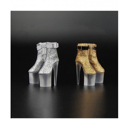 1/6 Scale Figure Shoes Sneakers Boots High-Heeled Shoes for 12 inch Female Action Figure Phicen/TBLeague ACC014(Gloden) $48.6...