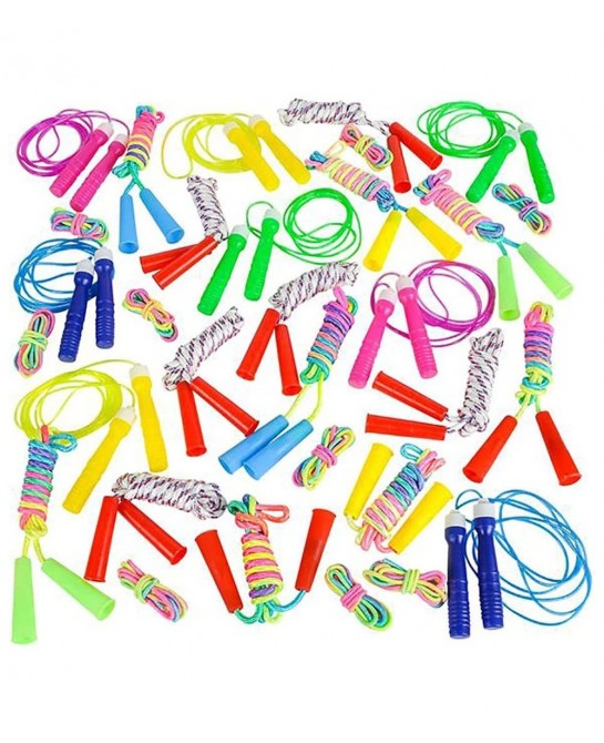 Jump Rope Assortment for Kids Indoor & Outdoor Skipping Activity Party Favors $25.28 Kids' Fitness Equipment