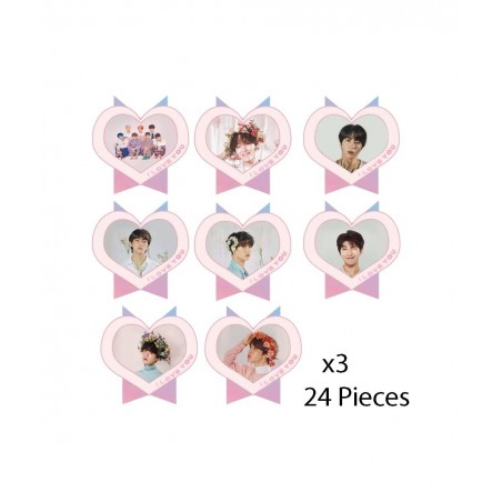 BTS Birthday Party Kit Supplies For Bangtan Boys includes Banner - 1 Cake Topper - 24 Cupcake Toppers - 16 Balloons - 40 Stic...