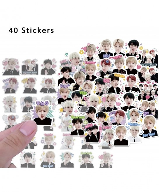 BTS Birthday Party Kit Supplies For Bangtan Boys includes Banner - 1 Cake Topper - 24 Cupcake Toppers - 16 Balloons - 40 Stic...