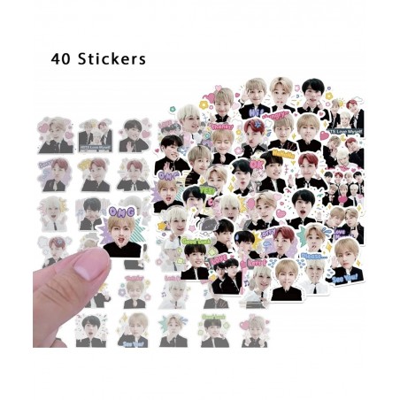 BTS Birthday Party Kit Supplies For Bangtan Boys includes Banner - 1 Cake Topper - 24 Cupcake Toppers - 16 Balloons - 40 Stic...