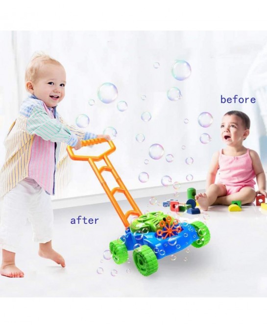 Bubble Mower Baby Lawn Mower Baby Toys 12-18 Months Electronic Outdoor Push Toys Gifts for Baby Boys Girls $40.94 Bubble Blow...