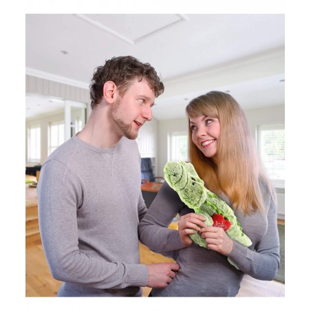 I Love You Plush Alligator – Cute Stuffed Animal with Sweet Heart Message Plush and Name Personalization for Valentines Anniv...