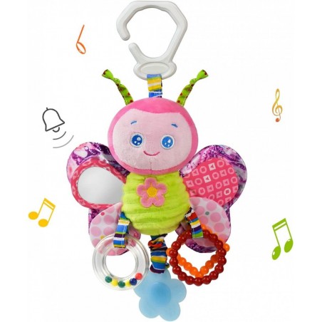 Baby Rattles Toys with Teether Bed Bell for Toddler in pram Gifts for Baby Aged 3 Months or More(Butterfly) $23.89 Baby Car T...