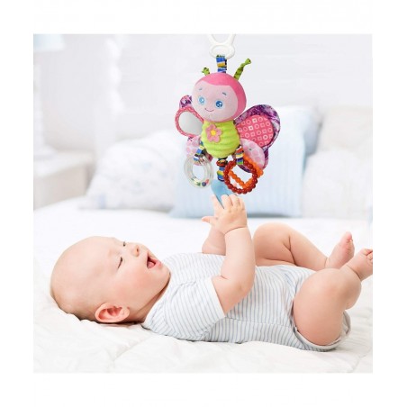 Baby Rattles Toys with Teether Bed Bell for Toddler in pram Gifts for Baby Aged 3 Months or More(Butterfly) $23.89 Baby Car T...