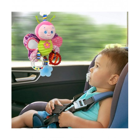 Baby Rattles Toys with Teether Bed Bell for Toddler in pram Gifts for Baby Aged 3 Months or More(Butterfly) $23.89 Baby Car T...